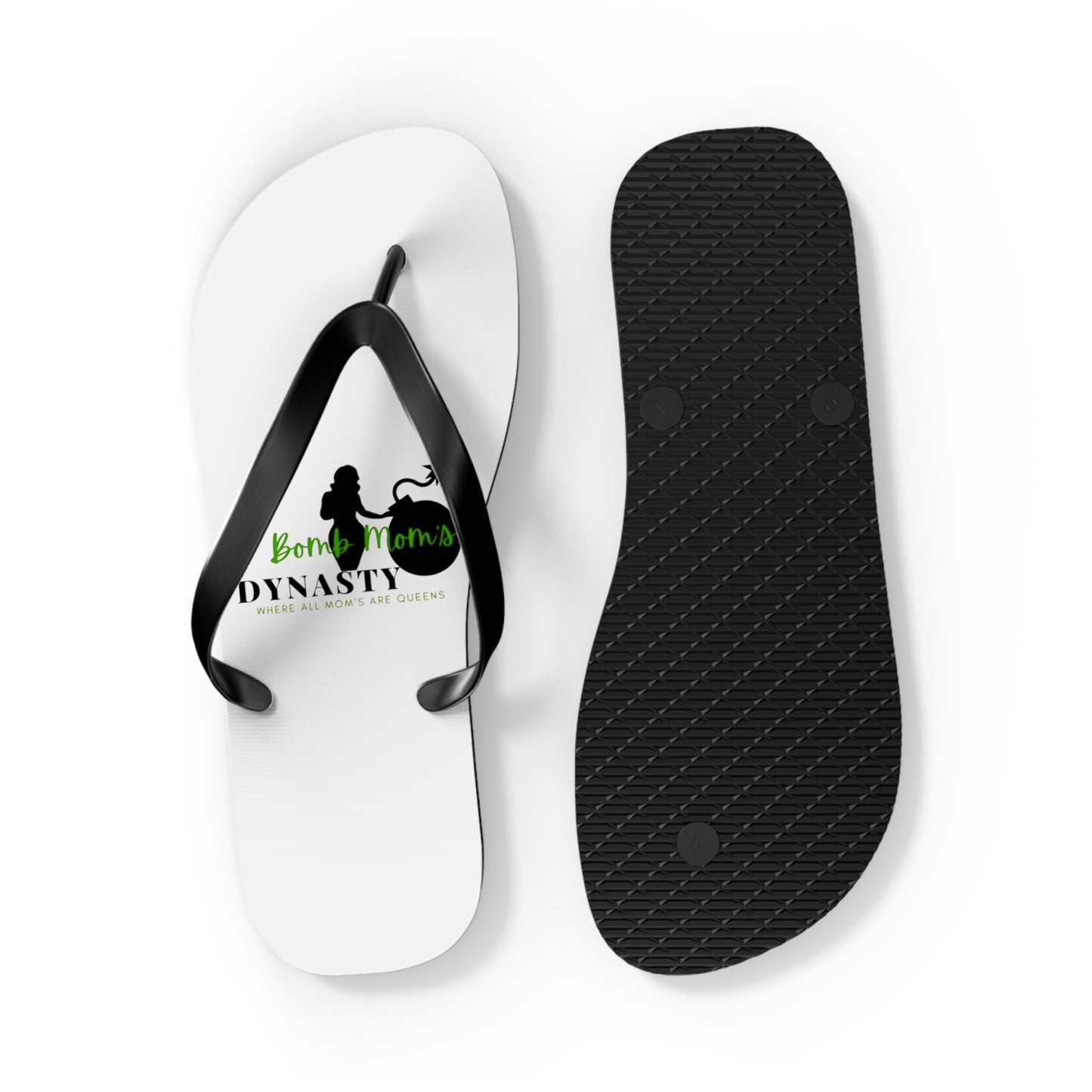 B.M.D Beach Dynasty Flip Flops, Summer Footwear, Casual Sandals, Vacation Essentials, Cute Beach Wear, Poolside Accessories (green)
