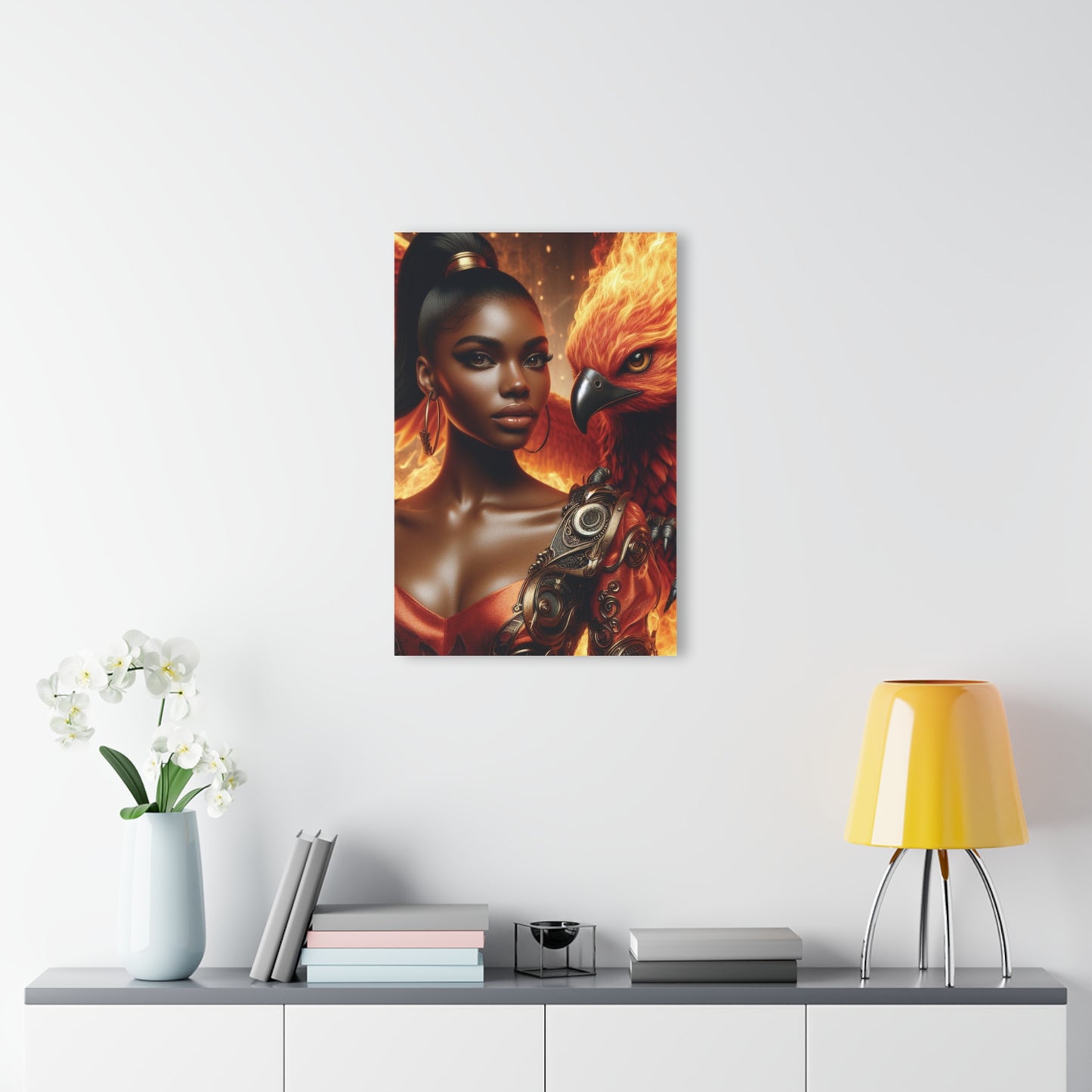 B.M.D Phoenix Fire Acrylic Print, French Cleat Hanging, Wall Decor, Art Print, Home Decor, Unique Gift, Modern Art, Inspirational Art, Ethereal Art (1)