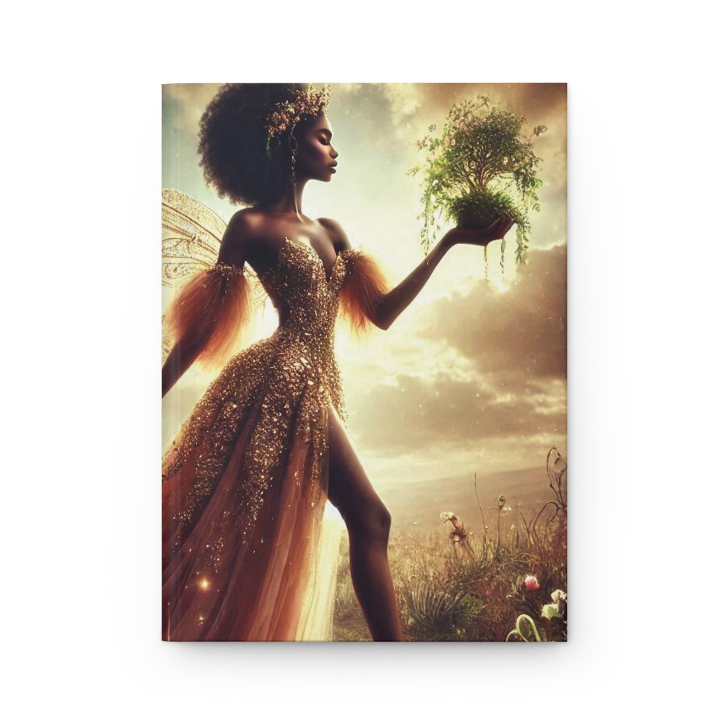 B.M.D Enchanted Fairy Hardcover Journal, Ethereal Journal for Dreamers, Gift for Writers, Fantasy Notebook, Magical Diary (pic 1)