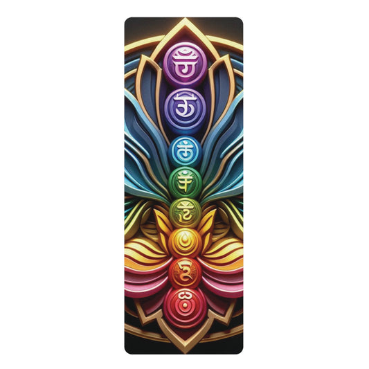 B.M.D Lotus Chakra Rubber Yoga Mat