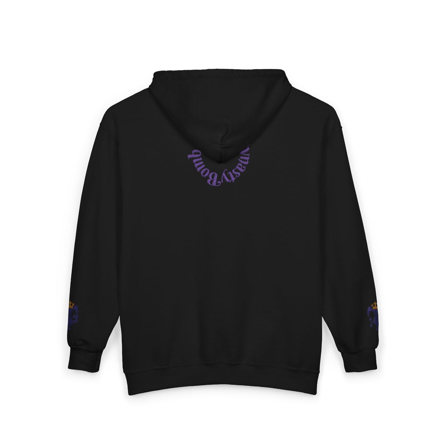 B.M.D Crowned Unisex Hoodie, Cool Full Zip Hoodie (logo 1)