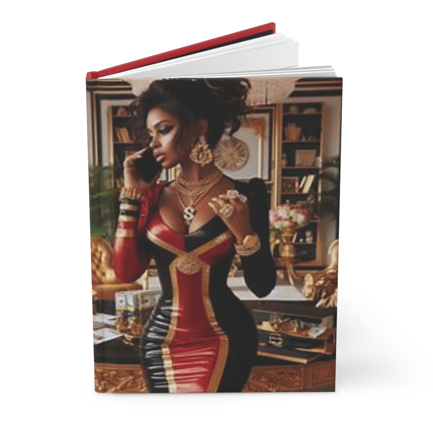 B.M.D Hardcover Journal Matte, Boss Queen Office Work, Empowerment Notebook, Professional Planner, Girl Boss Diary, Boss Lady Journal, Women