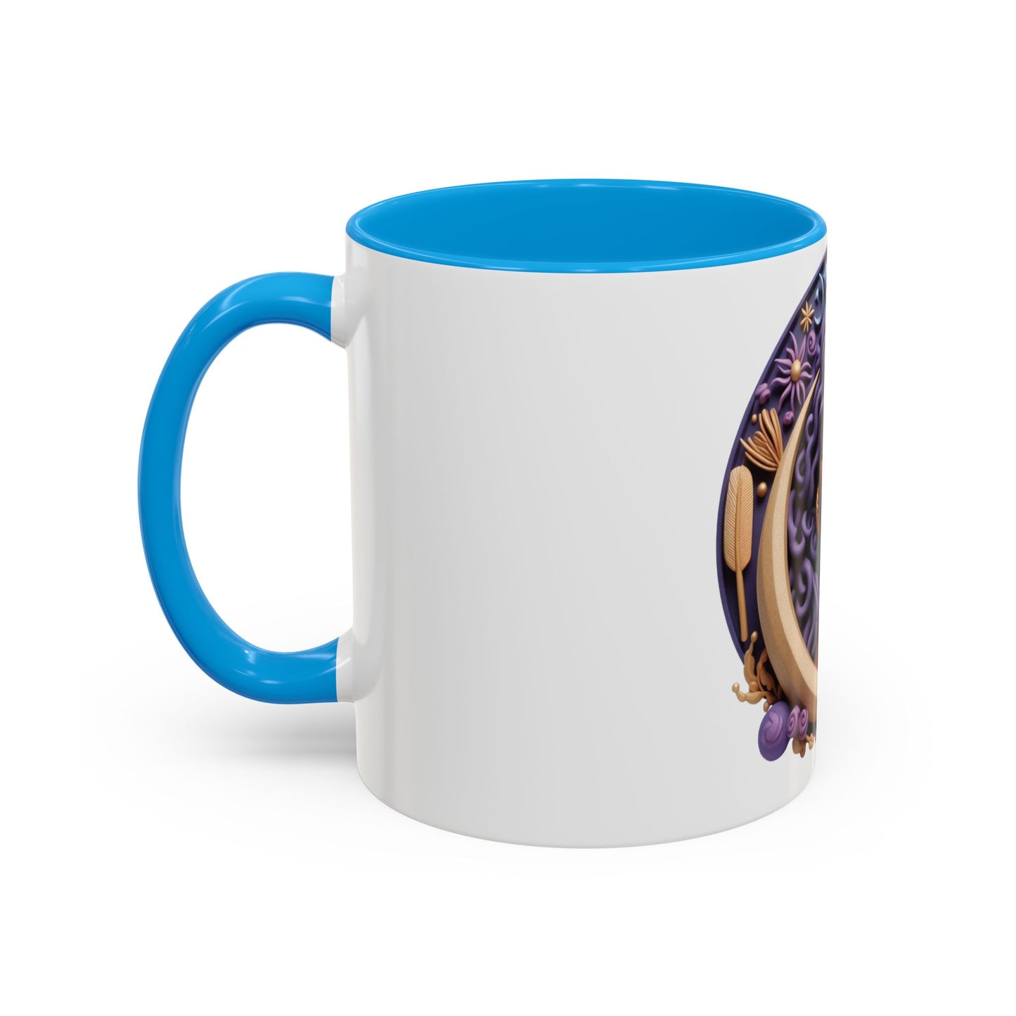 B.M.D Colorful Moon Goddess Mug - Bohemian Coffee Cup, Celestial Art Drinkware, Unique Gift for Her, Astrology Lover, 11oz & 15oz Varieties