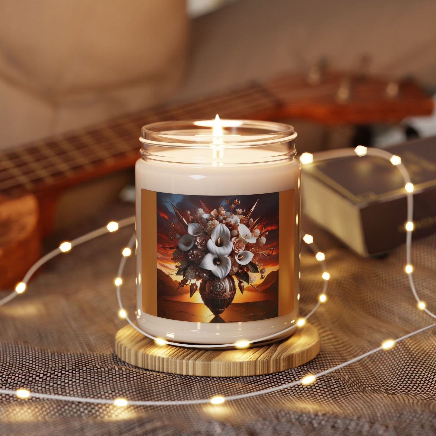 B.M.D Elegant Scented Soy Candle 9oz (2 short)