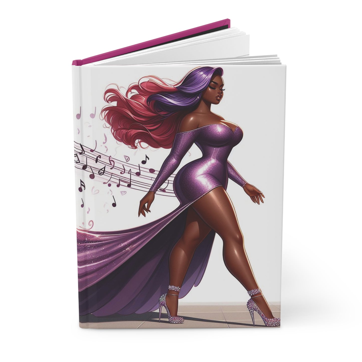 B.M.D Queen Walking to the Beat of Her Own Drum, Hardcover Journal