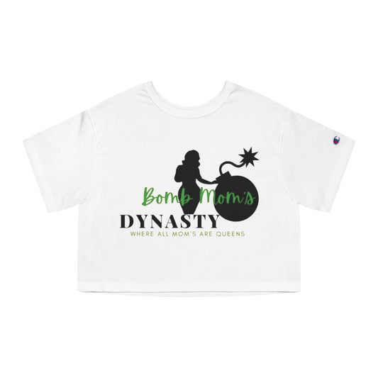 B M.D Champion Women's Heritage Cropped T-Shirt (green)