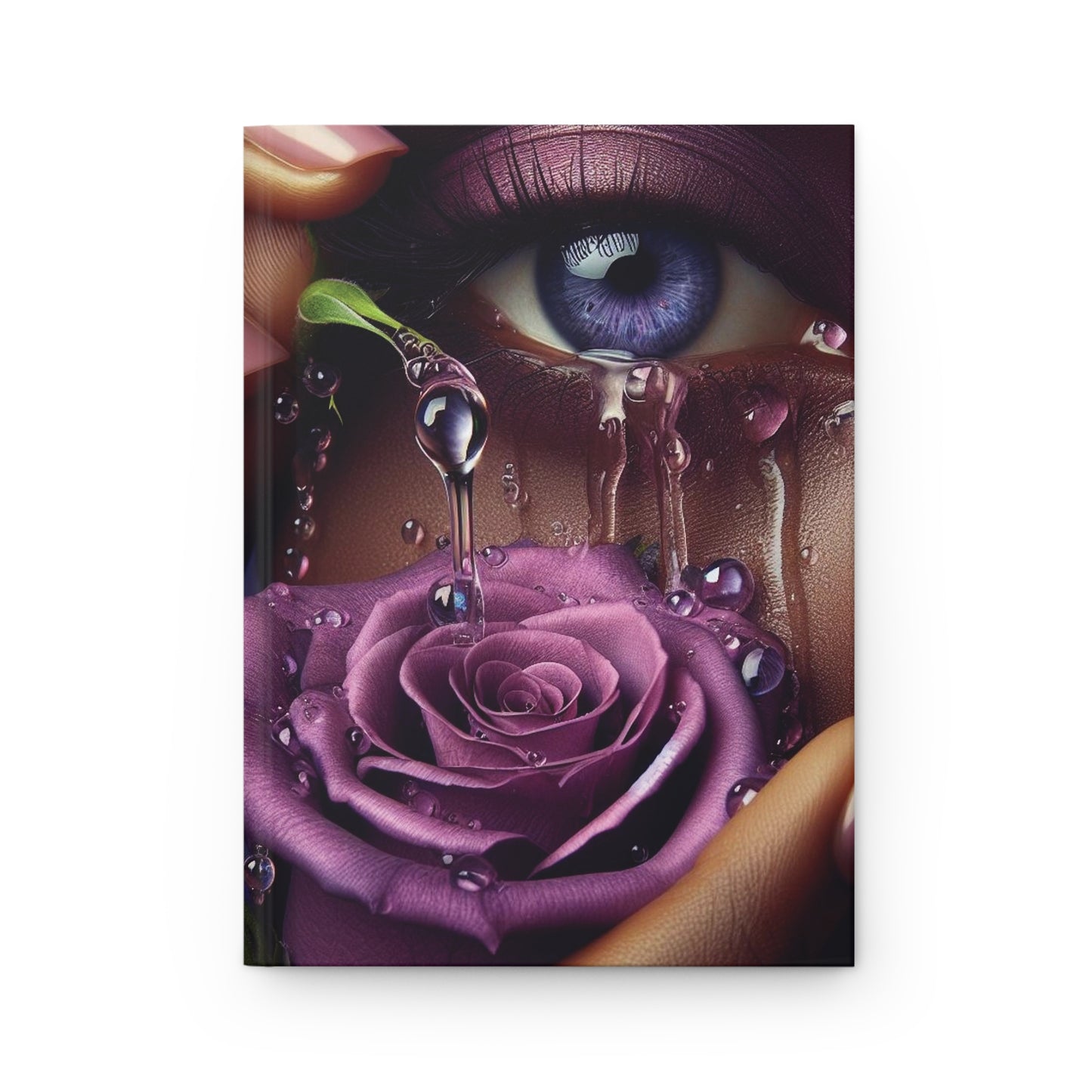 B.M.D TEARS that grew the ROSE Hardcover Journal Matte (edition 7 purple)