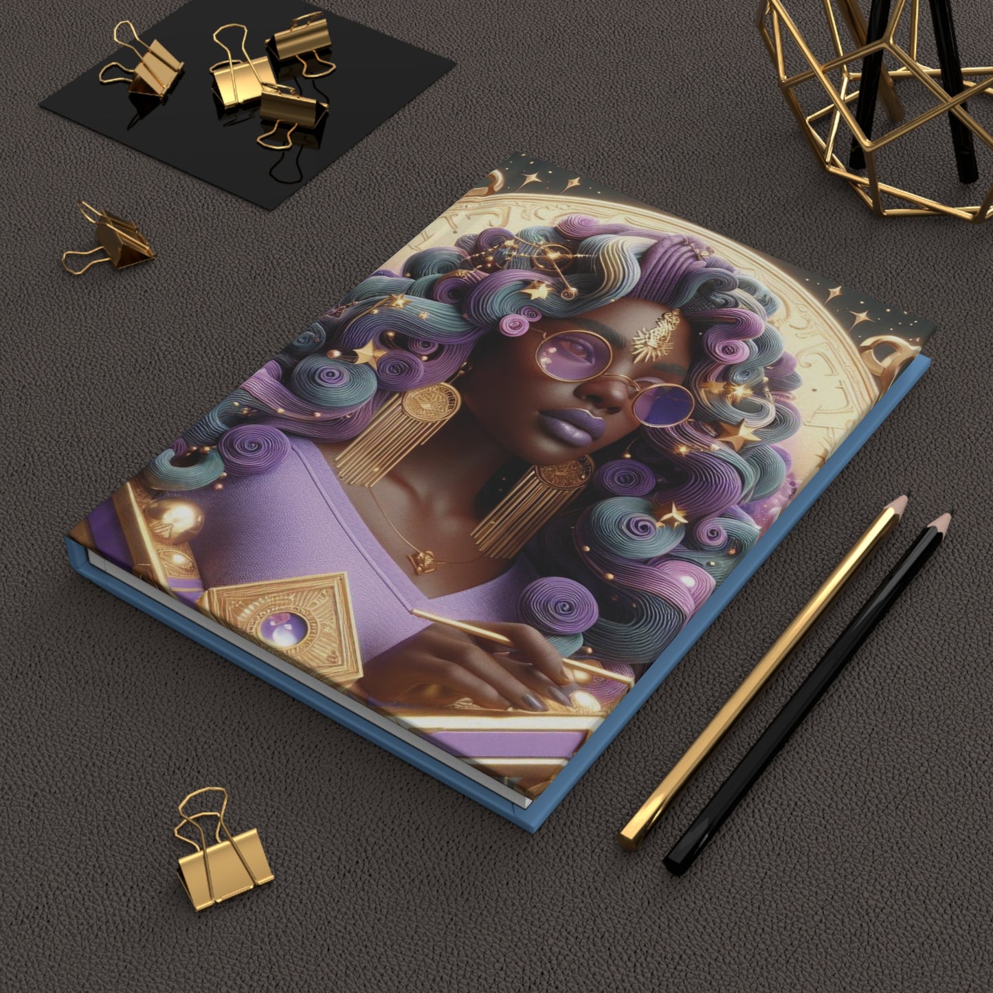 B.M.D Cosmic Supreme Ethereal Goddess Hardcover Journal for Creative Souls, Soulmate Gifts, Inspirational Diary, Writing Journal, Unique Notebooks, Personalized Gifts (pic 1)