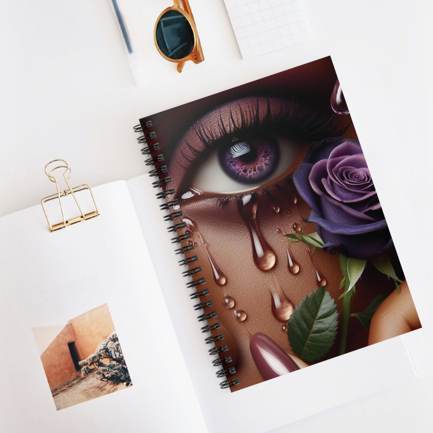 B.M.D TEARS that grew the ROSE Notebook- Edition 3(purple)
