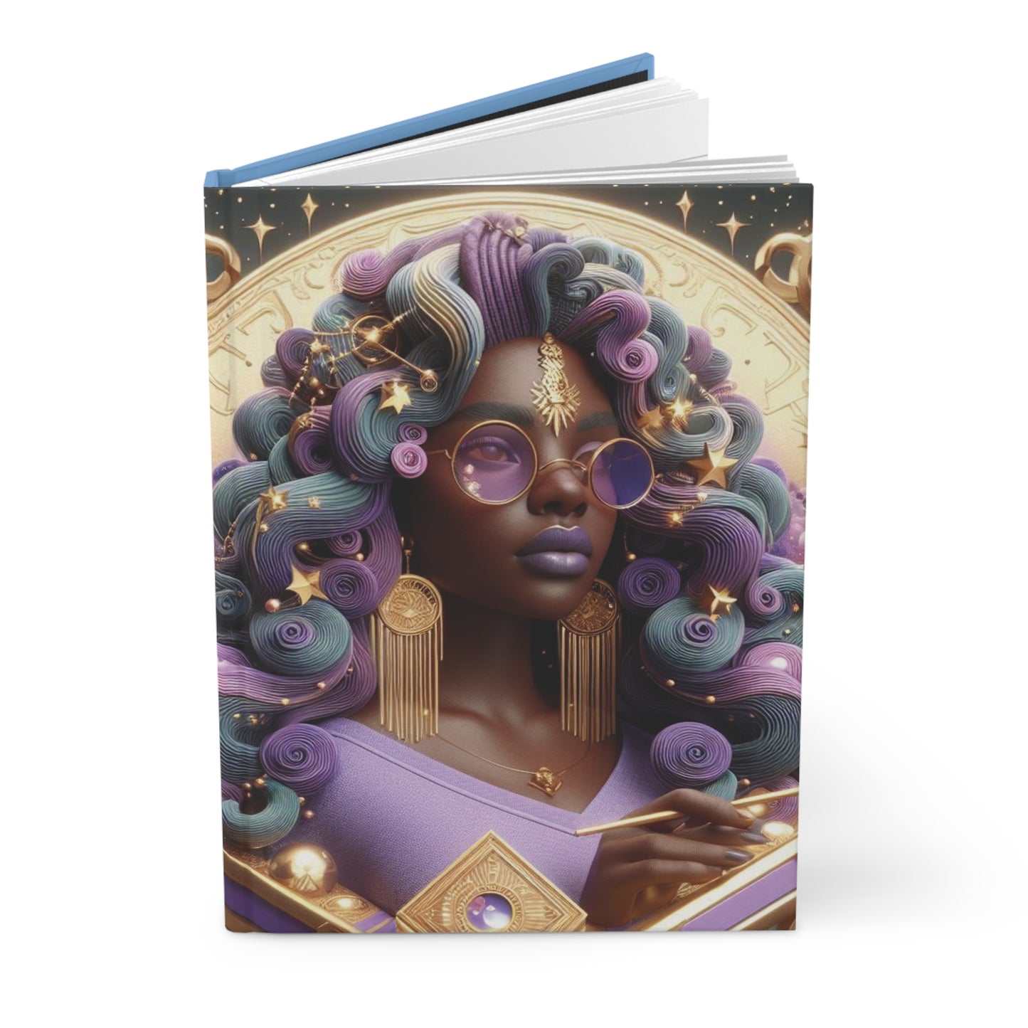 B.M.D Cosmic Supreme Ethereal Goddess Hardcover Journal for Creative Souls, Soulmate Gifts, Inspirational Diary, Writing Journal, Unique Notebooks, Personalized Gifts (pic 1)