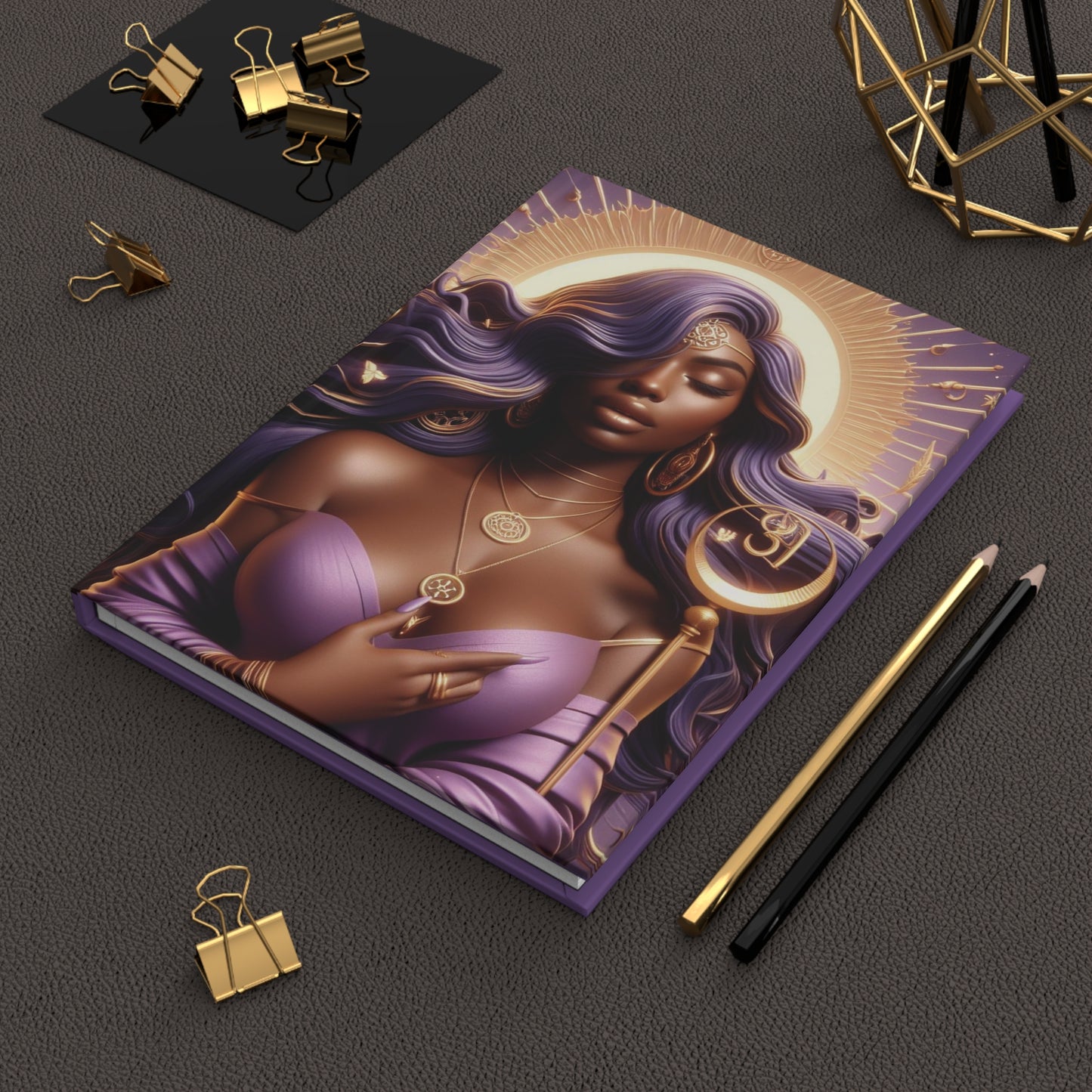 B.M.D Cosmic Supreme Ethereal Goddess Hardcover Journal for Creative Souls, Soulmate Gifts, Inspirational Diary, Writing Journal, Unique Notebooks, Personalized Gifts (pic 2)
