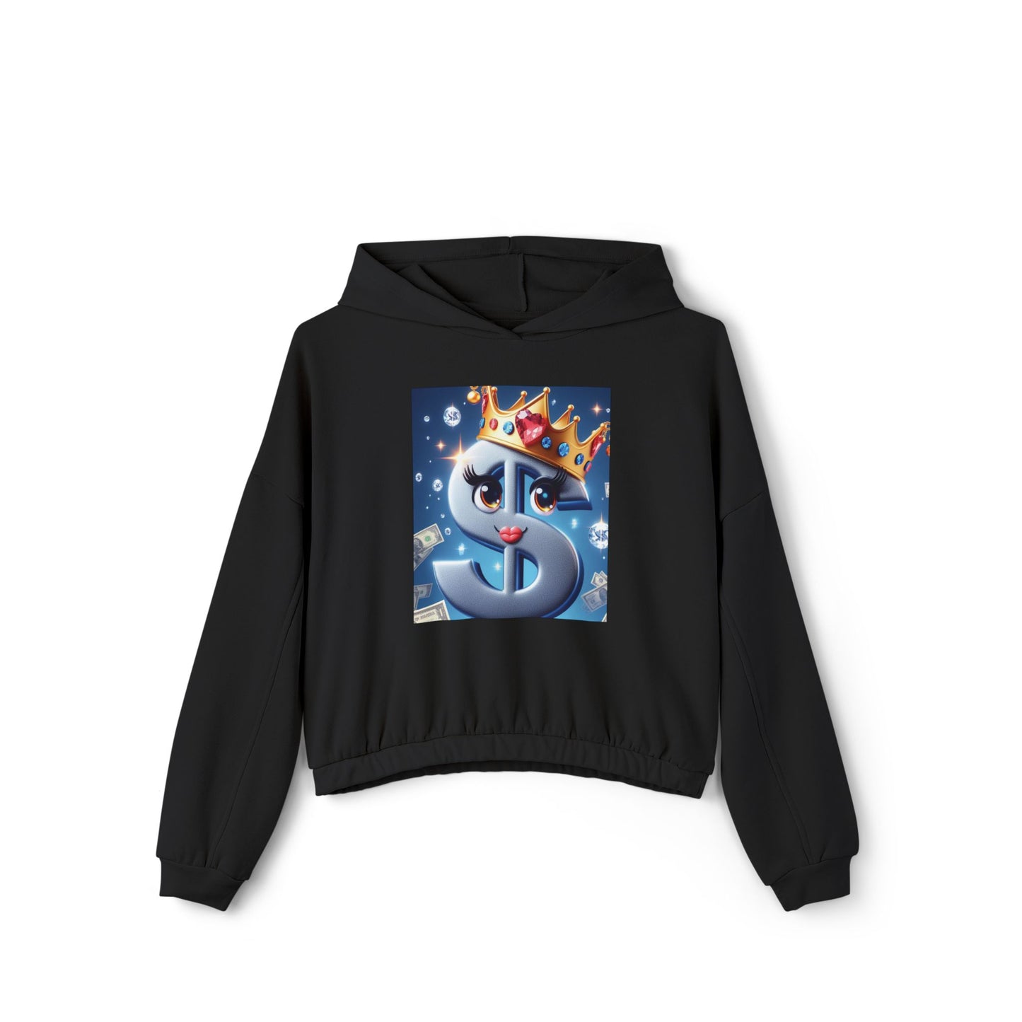 B.M.D Queen Cash - Women's Cinched Bottom Hoodie
