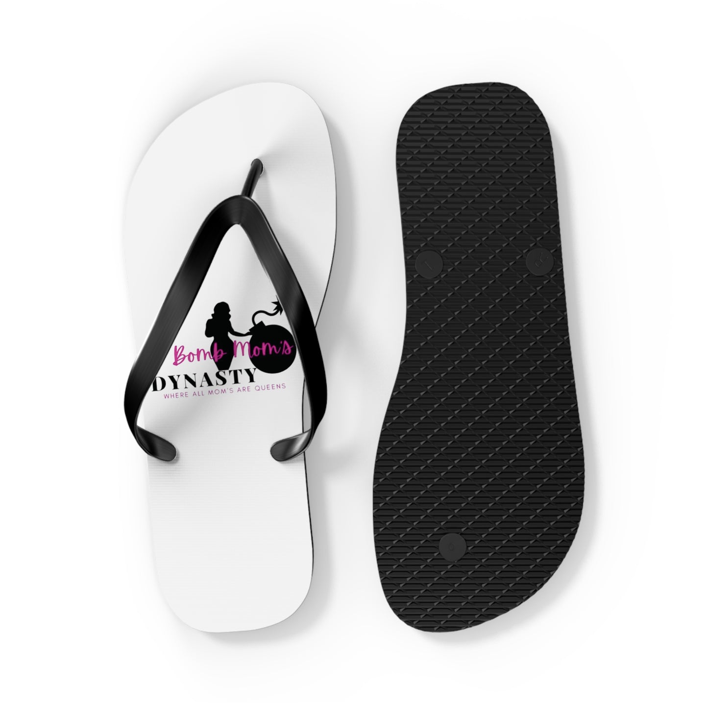 B.M.D Beach Dynasty Flip Flops, Summer Footwear, Casual Sandals, Vacation Essentials, Cute Beach Wear, Poolside Accessories (hot pink)