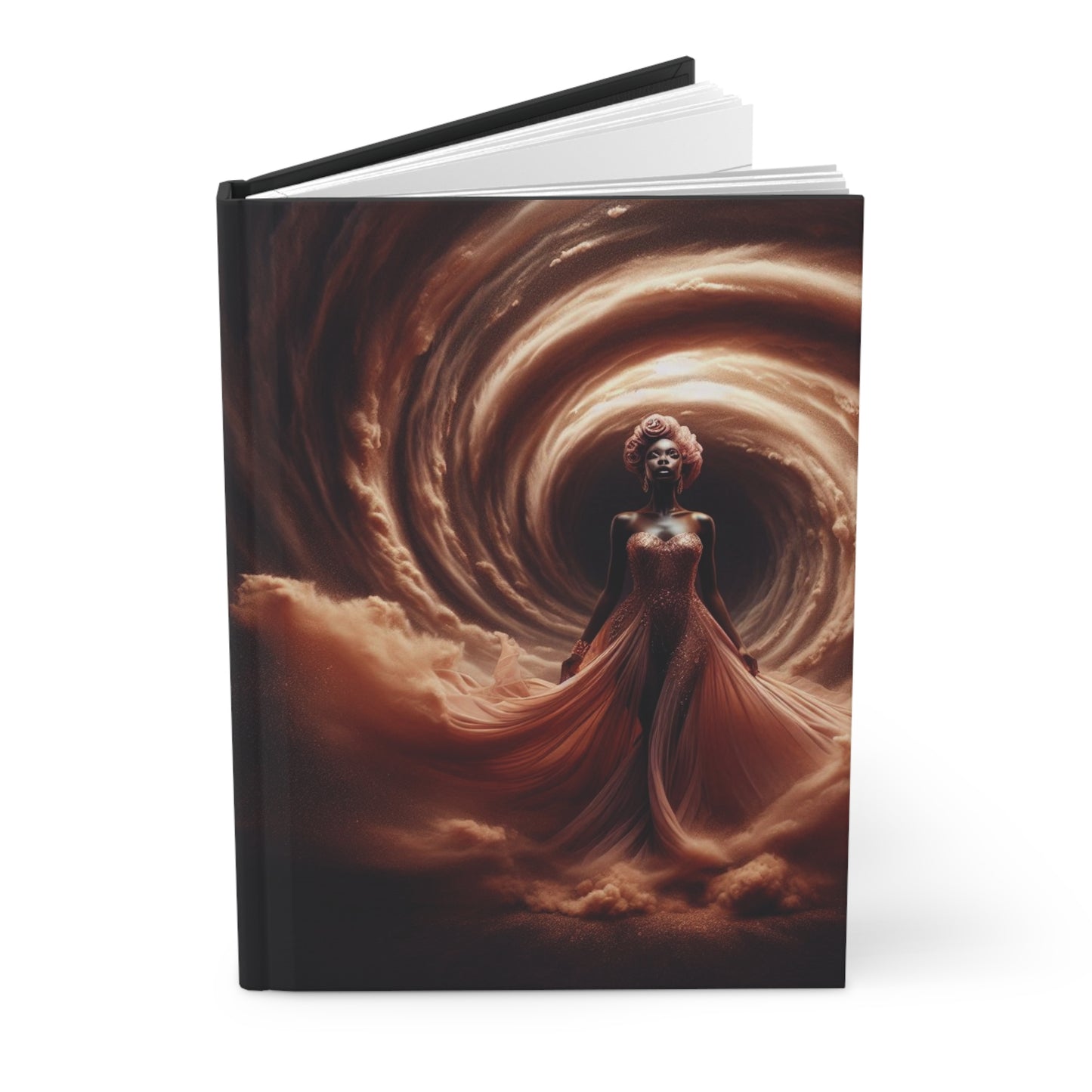 B.M.D Powerful Woman Walking Through the Storm Effortlessly and Elegantly, Notebook, Diary, Writing Journal