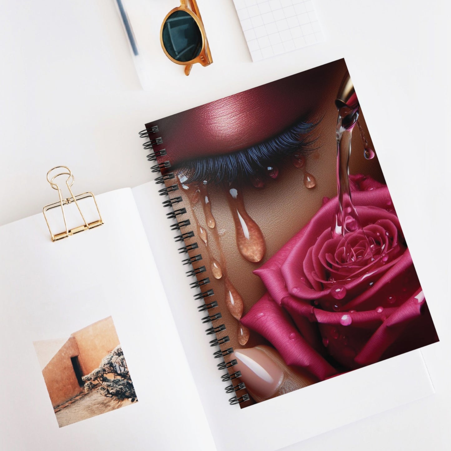 B.M.D TEARS that grew the ROSE Notebook- Edition 1(fusia)