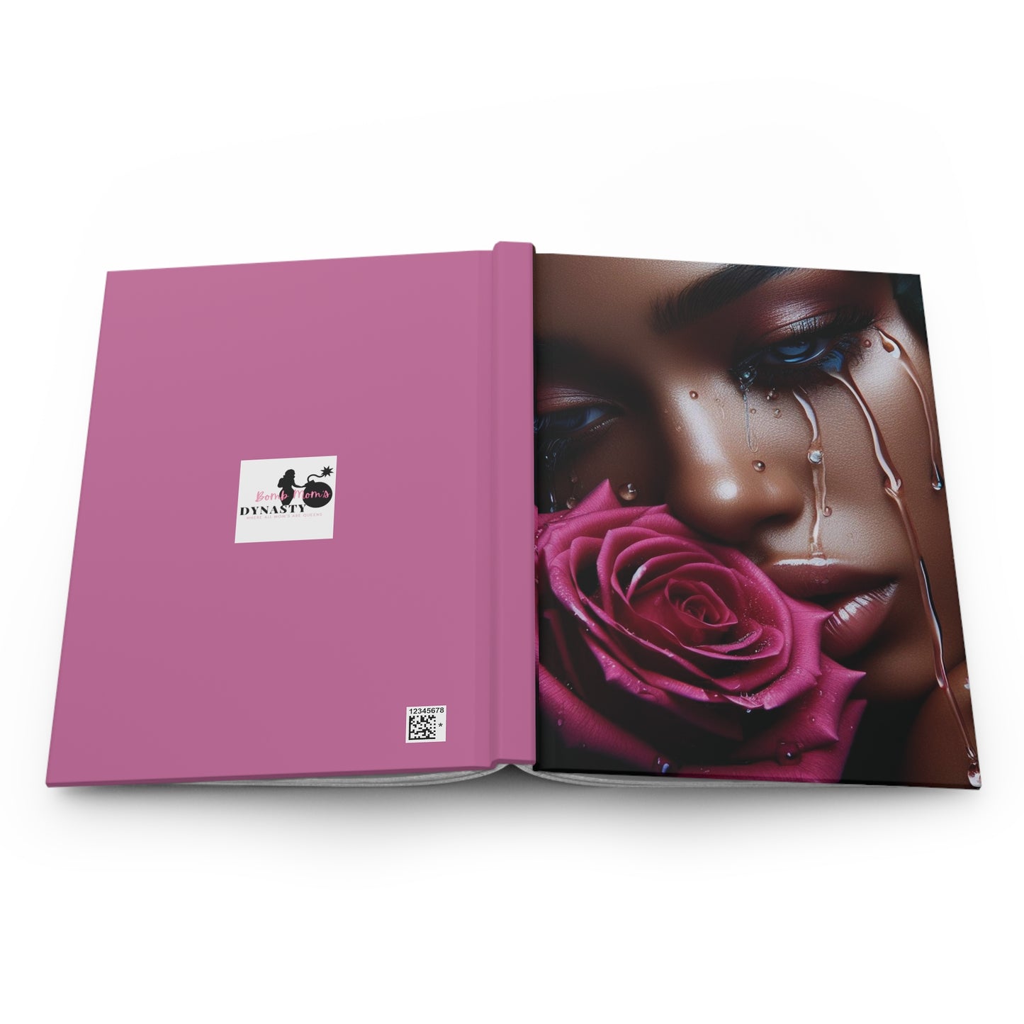 B.M.D TEARS that grew the ROSE Hardcover Journal Matte (edition 1 pink)