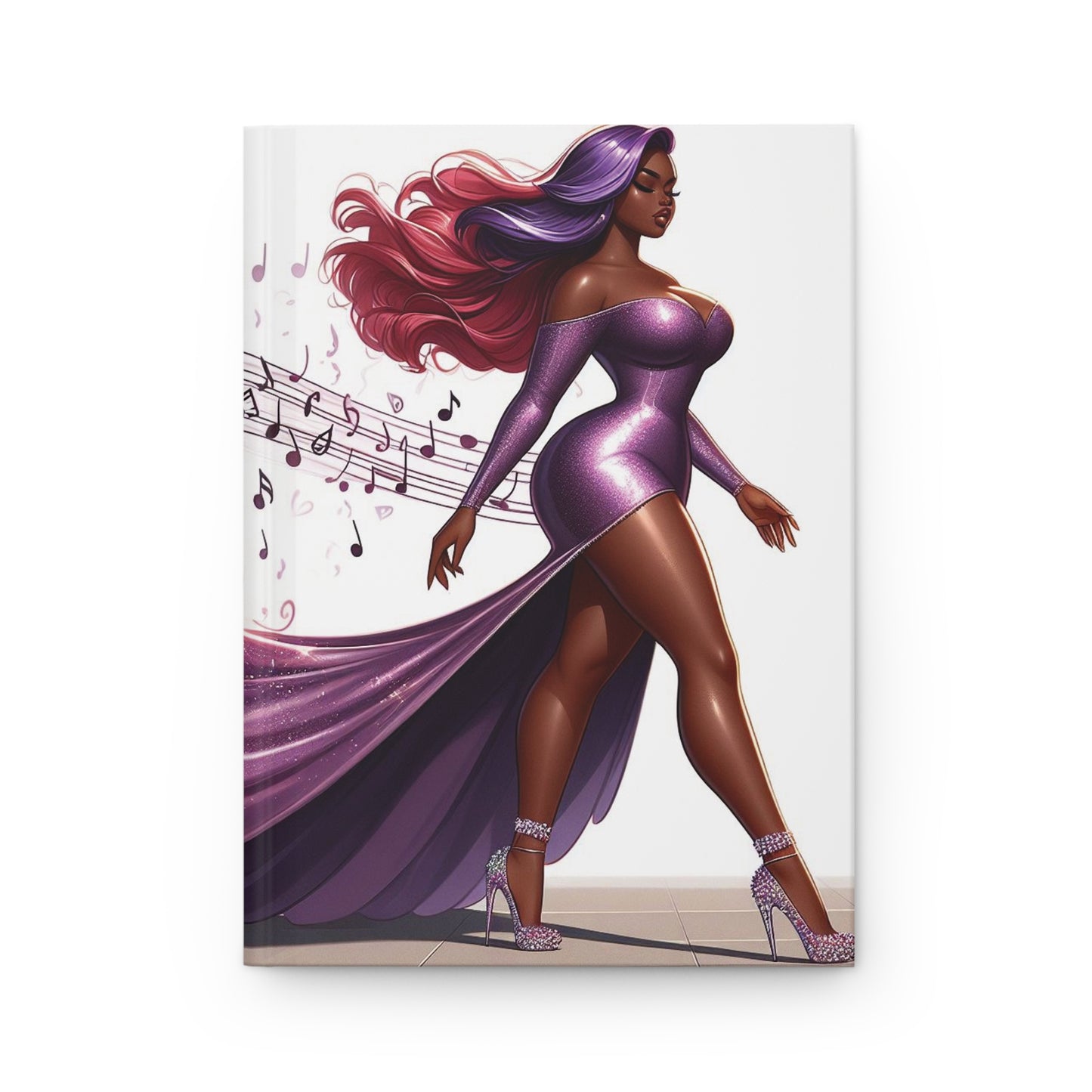 B.M.D Queen Walking to the Beat of Her Own Drum, Hardcover Journal
