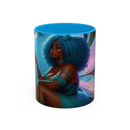 B M.D Colorful Fairy Design Mugs | Enchanted Coffee Mug, Gift for Fantasy Lovers, Unique Home Decor, Magical Drinkware, Butterfly Art