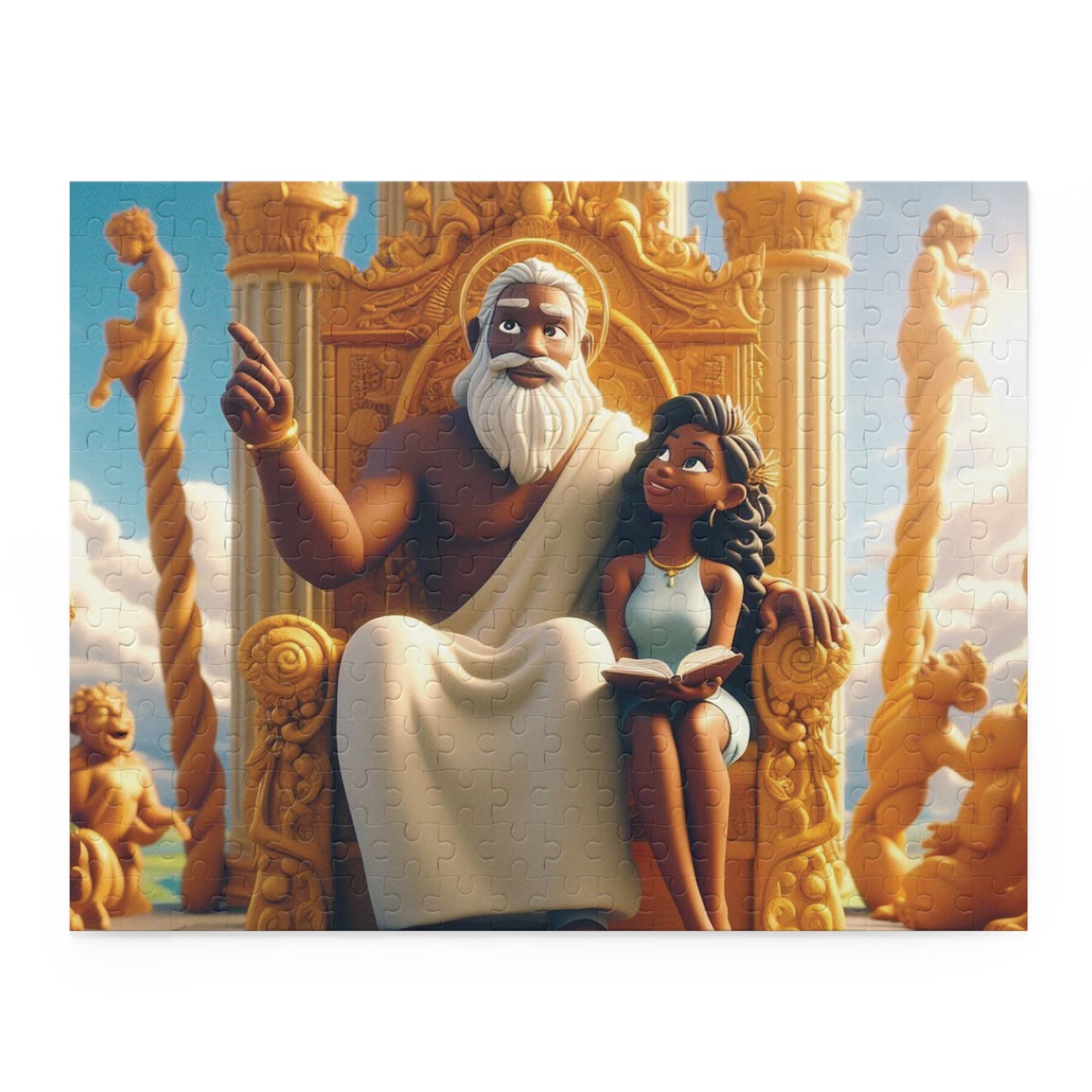 Jigsaw Puzzle, B M D Lessons from God (120, 252, 500-Piece), Fun Family Activity, Inspirational Design, Religious Gift, Educational
