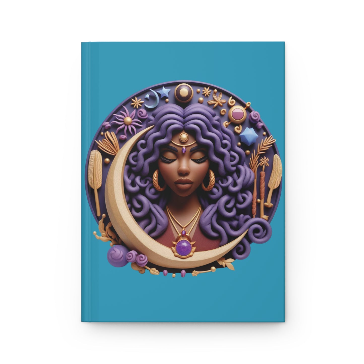 B.M.D Celestial Mistic Goddess Journal Design, Perfect for Moon Lovers, Creative Writing, Spiritual Reflection, Gifts for Her