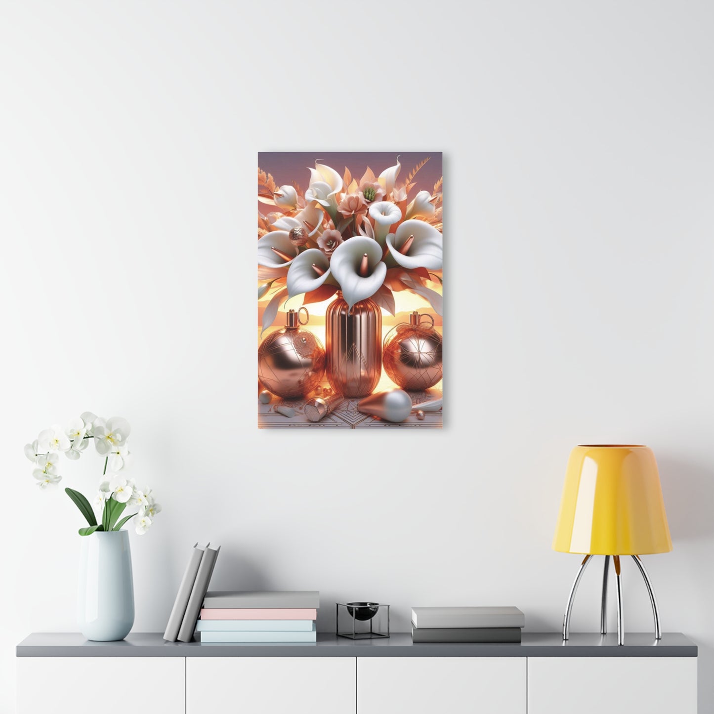 B.M.D Elegant Floral Acrylic Prints (French Cleat Hanging)(3) Home Decor Art, Modern Wall Art, Gift for Her, Wedding Decorations, Office Wall Decor