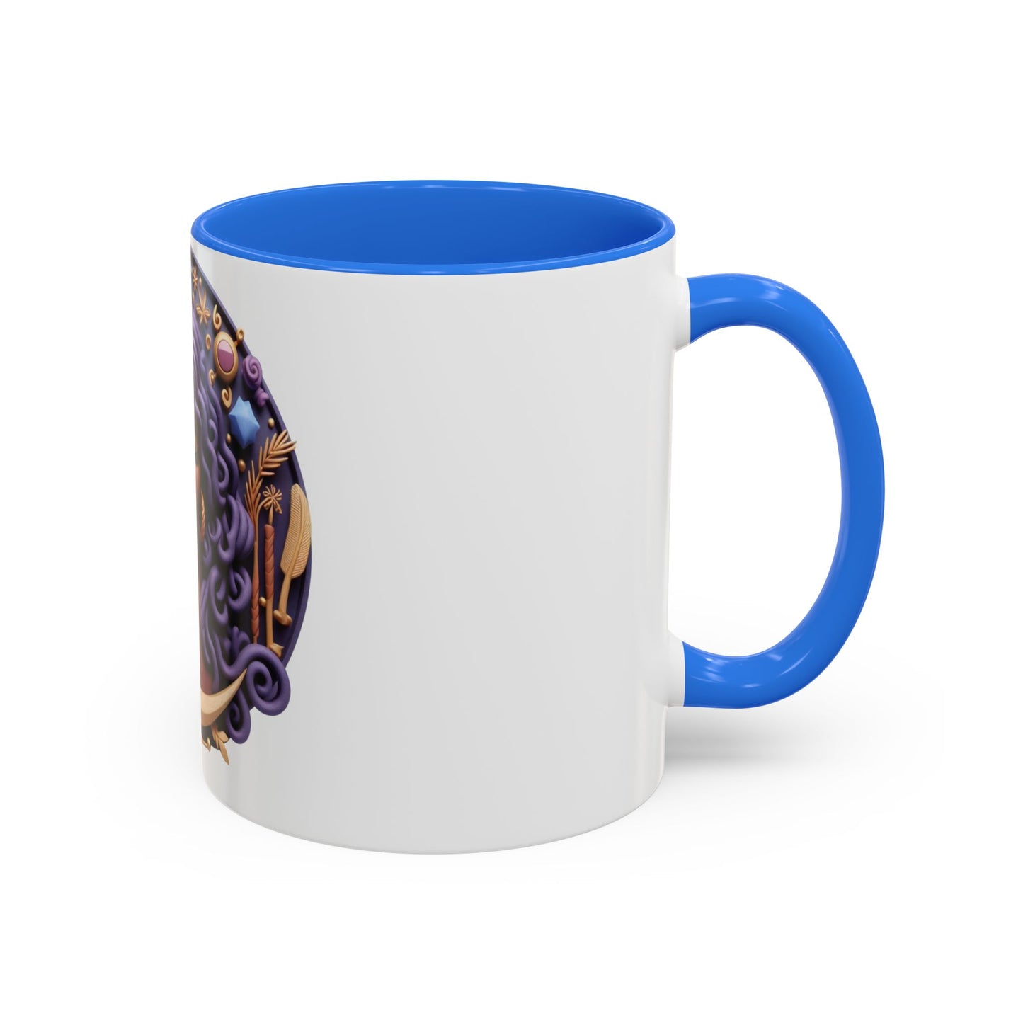 B.M.D Colorful Moon Goddess Mug - Bohemian Coffee Cup, Celestial Art Drinkware, Unique Gift for Her, Astrology Lover, 11oz & 15oz Varieties