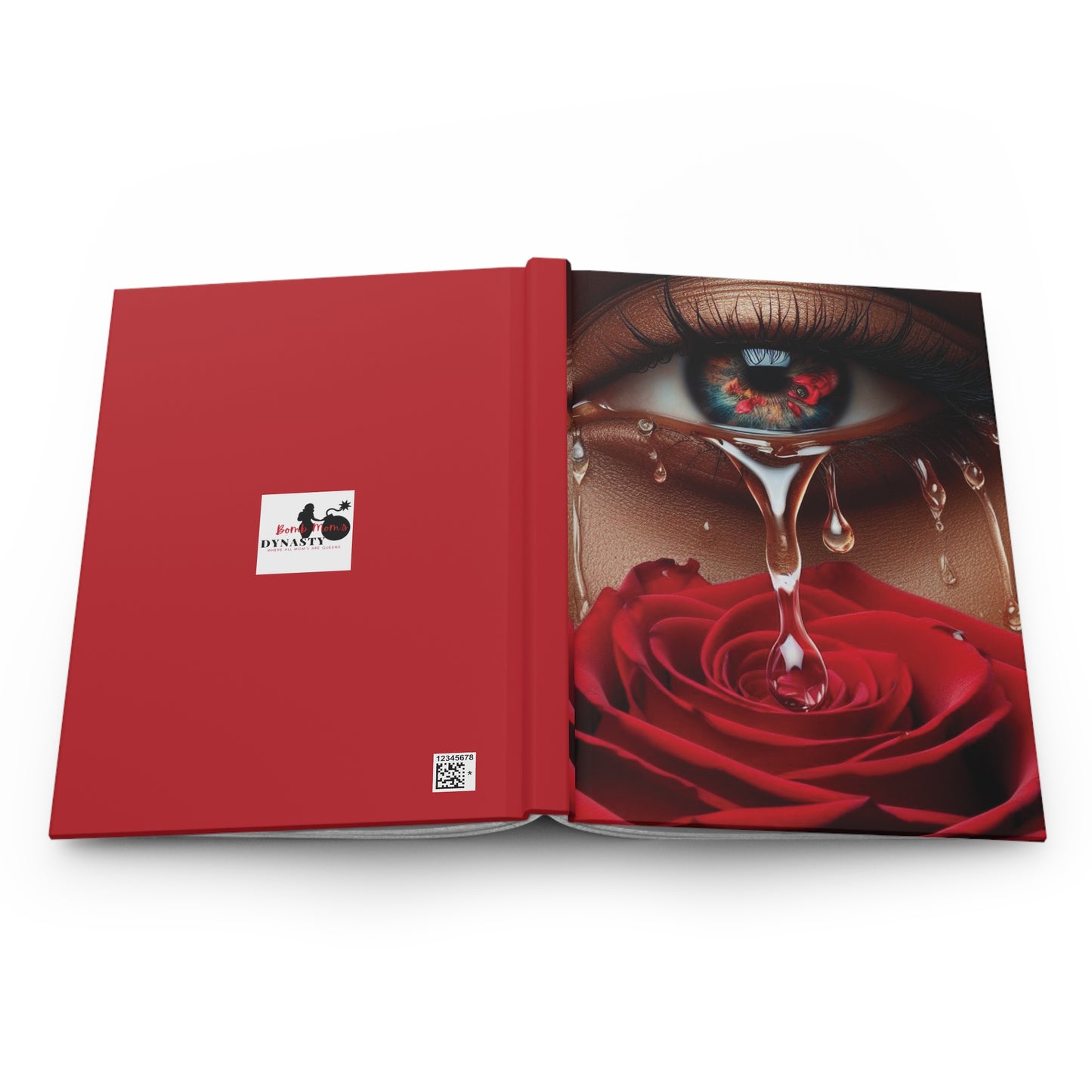 B.M.D TEARS that grew the ROSE Hardcover Journal Matte (edition 9 red)