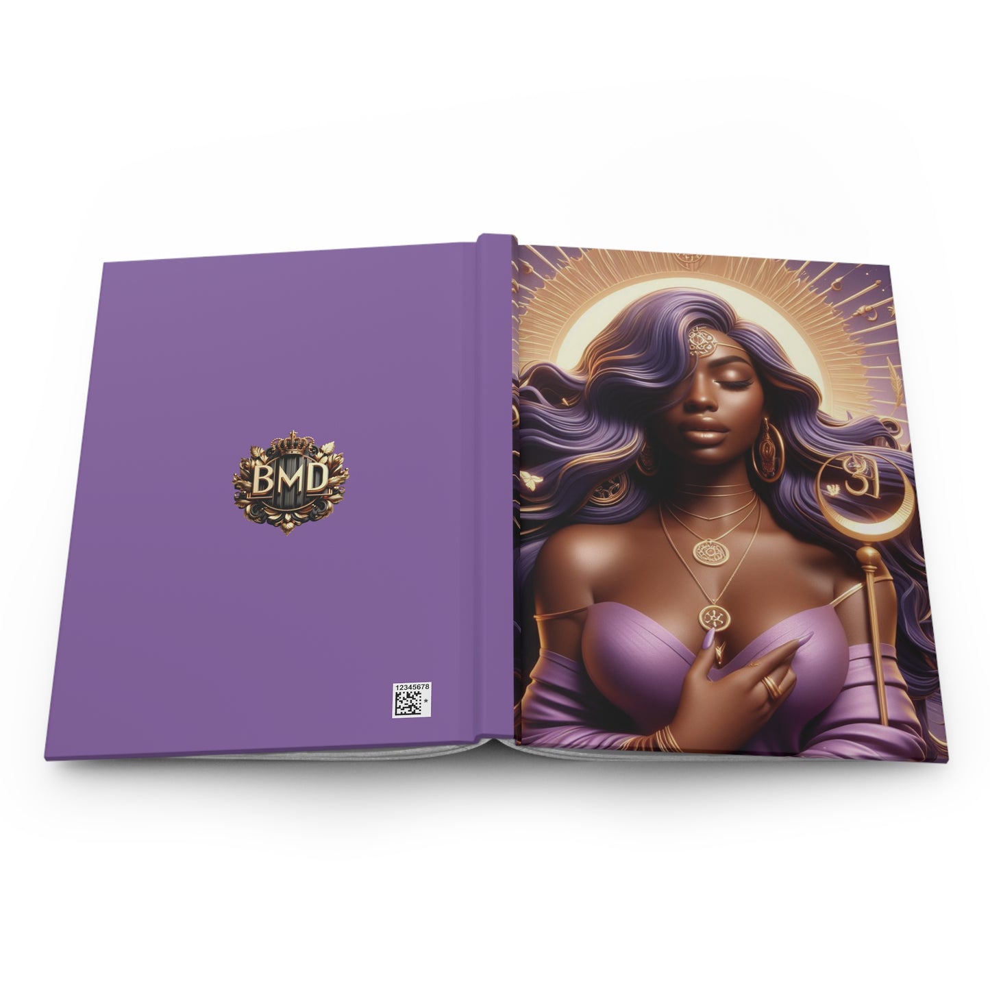 B.M.D Cosmic Supreme Ethereal Goddess Hardcover Journal for Creative Souls, Soulmate Gifts, Inspirational Diary, Writing Journal, Unique Notebooks, Personalized Gifts (pic 2)