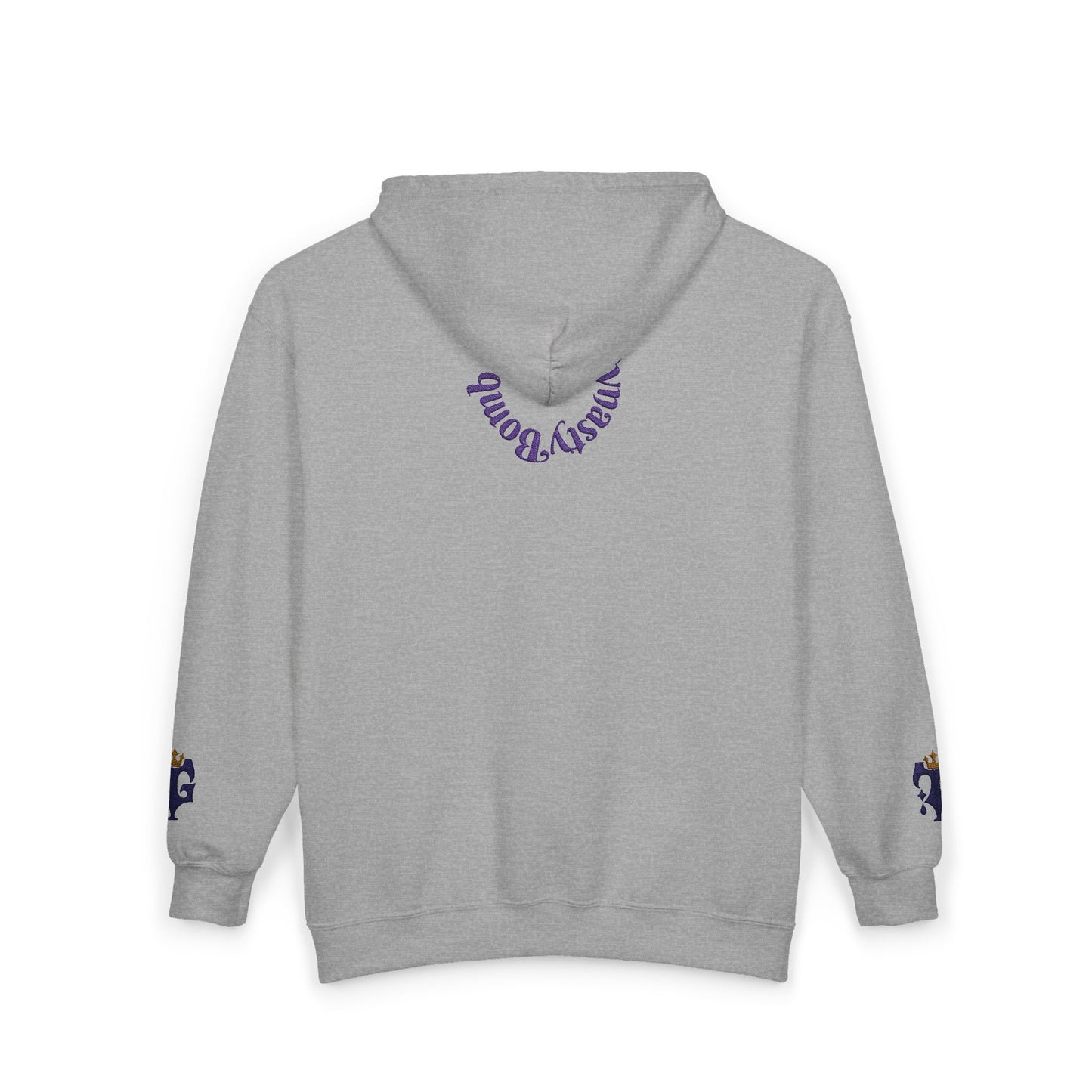 B.M.D Crowned Unisex Hoodie, Cool Full Zip Hoodie (logo 1)