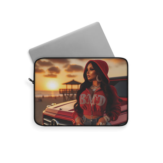 B M.D Sleek Sunset Laptop Sleeve, Stylish Tech Case, Perfect for Students, Great Gift for Friends, Trendy Computer Bag, Cool Accessories