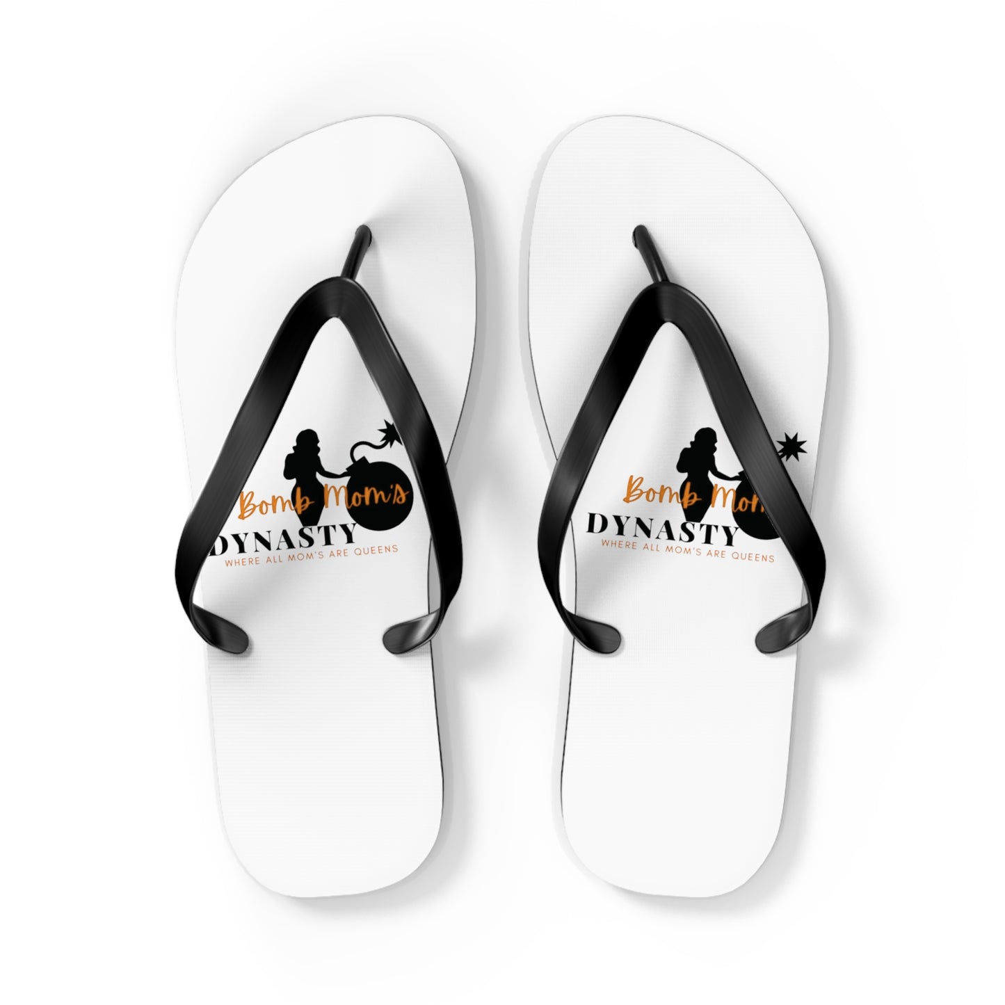 B.M.D Beach Dynasty Flip Flops, Summer Footwear, Casual Sandals, Vacation Essentials, Cute Beach Wear, Poolside Accessories (orange)