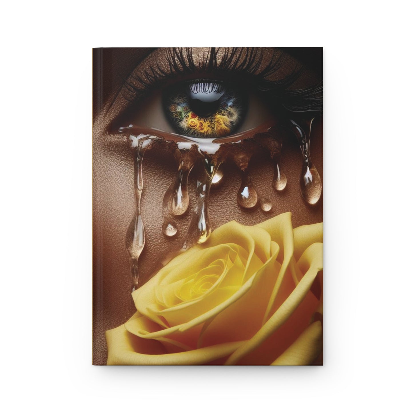 B.M.D TEARS that grew the ROSE Hardcover Journal Matte (edition 8 yellow)