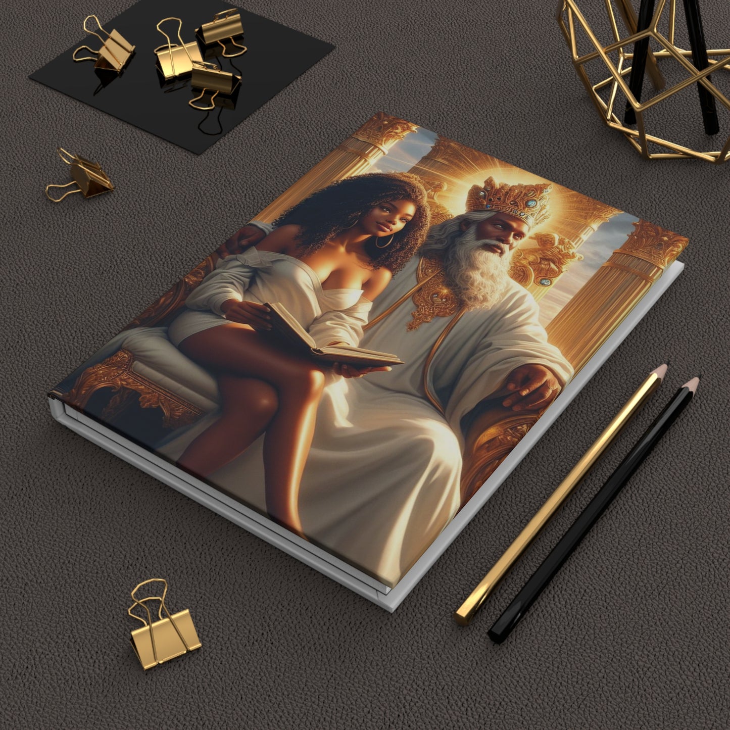 B.M.D God and Me Majestic Hardcover Journal for Creatives, Inspiration Journal, Gift for Writers, Artistic Notebook, Meditation and Reflection (pic 1)
