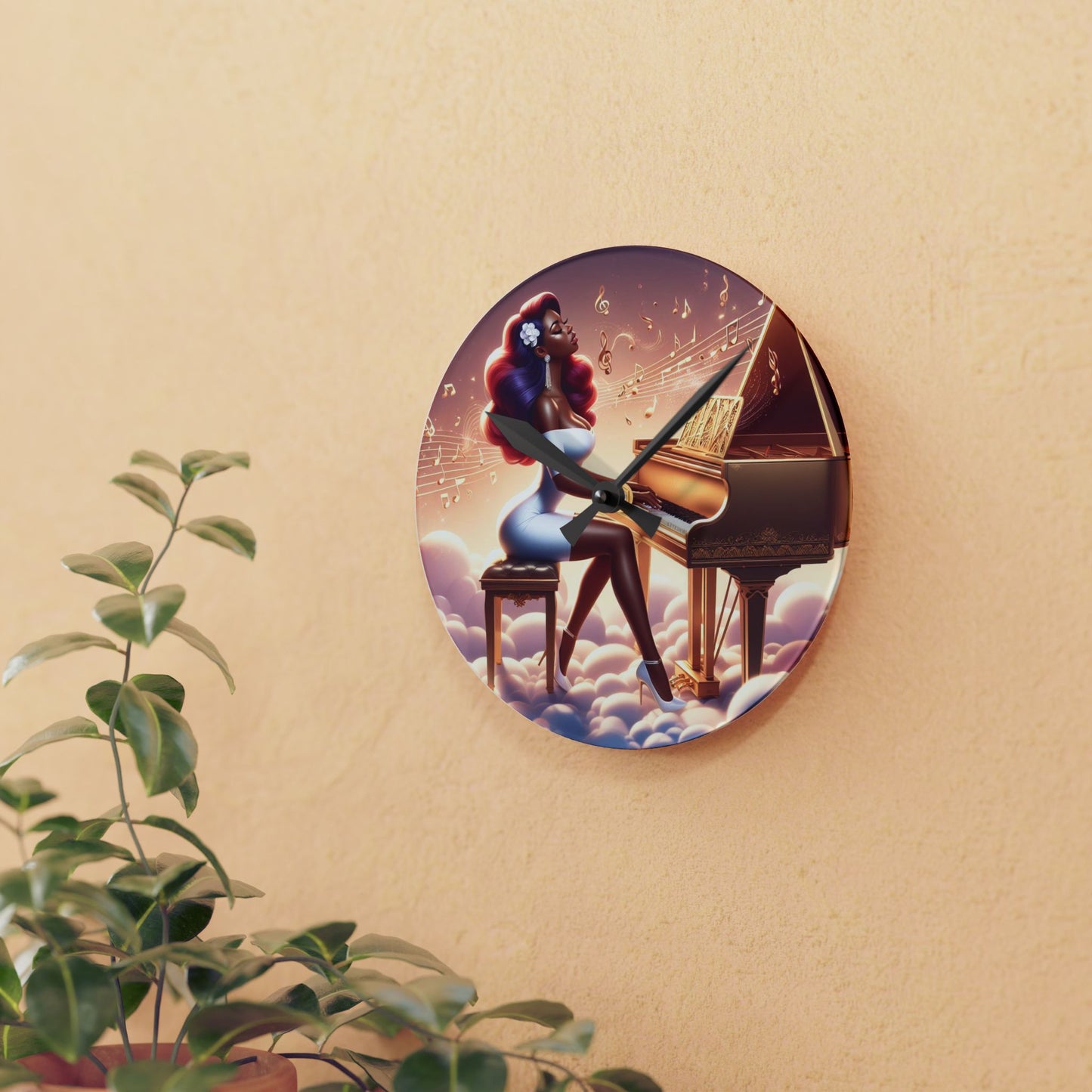 B.M.D Timeless Music Acrylic Wall Clock (edition 1)