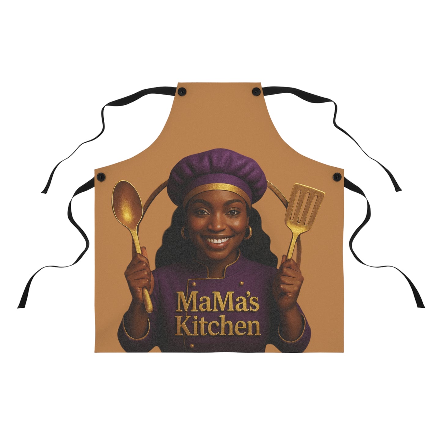 MaMa's Kitchen Apron, 1, Chef Apron for Home Cooking, Gift for Food Lovers, Personalized Kitchen Decor, Unique Cooking Accessory
