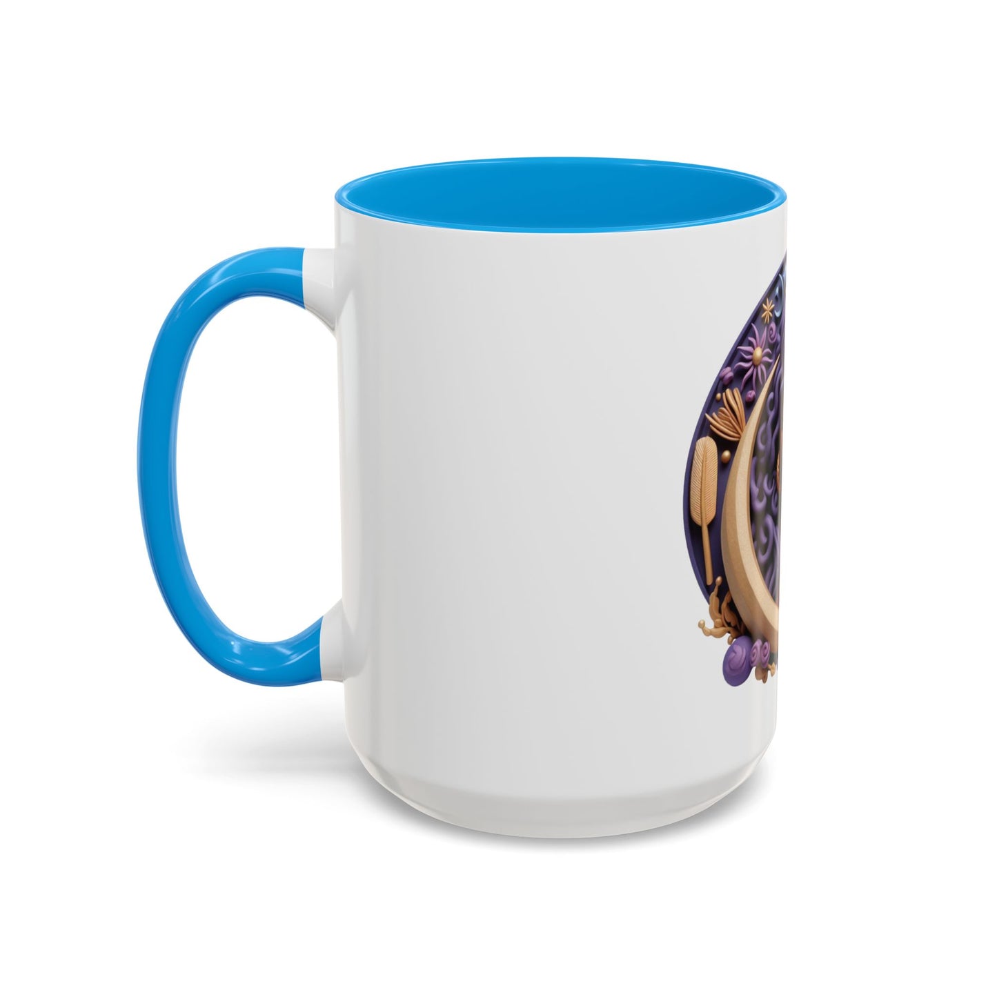 B.M.D Colorful Moon Goddess Mug - Bohemian Coffee Cup, Celestial Art Drinkware, Unique Gift for Her, Astrology Lover, 11oz & 15oz Varieties