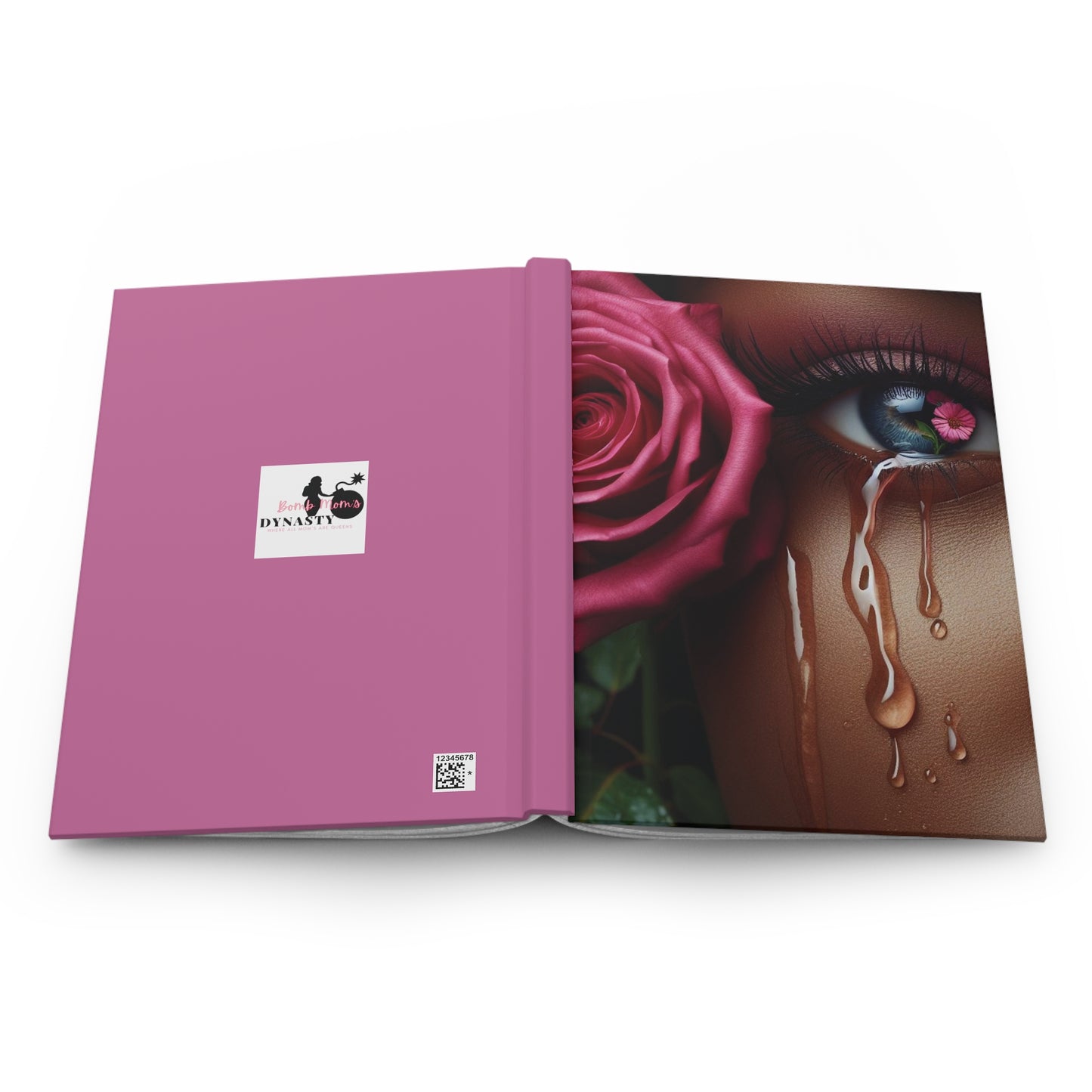 B.M.D TEARS that grew the ROSE Hardcover Journal Matte (edition 5 pink)