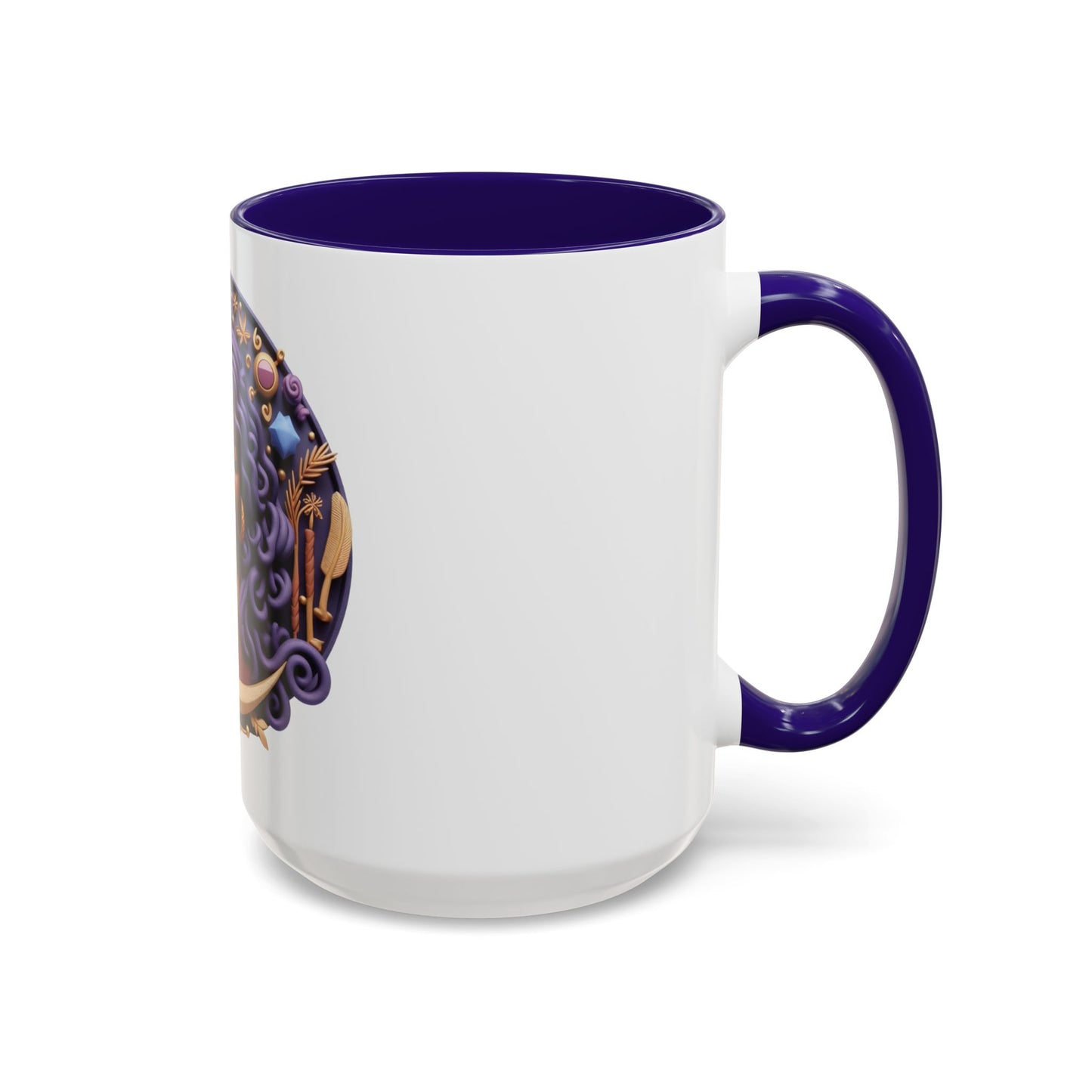 B.M.D Colorful Moon Goddess Mug - Bohemian Coffee Cup, Celestial Art Drinkware, Unique Gift for Her, Astrology Lover, 11oz & 15oz Varieties