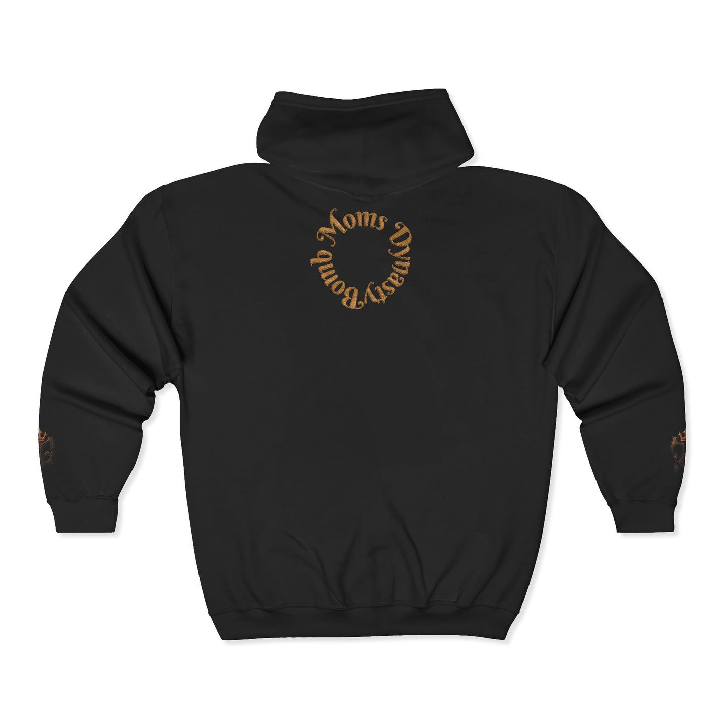 B.M.D Crowned Unisex Hoodie, Cool Full Zip Hoodie (logo 2)