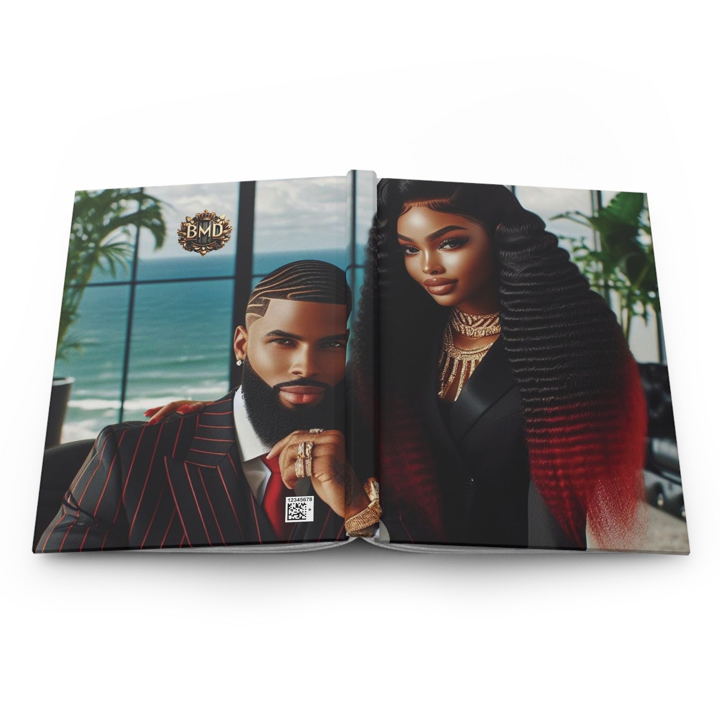 B.M.D Hardcover Journal Matte, Power Couple Wealth Creation, Business Planner, Financial Goals Organizer, Wealth Building Bullet Journal,