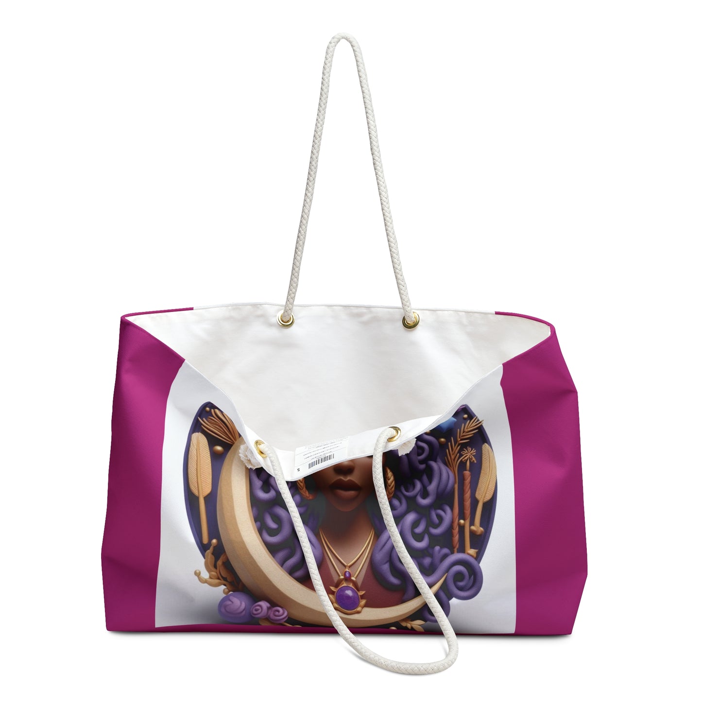 B.M.D Weekender Bag (Pink/White)
